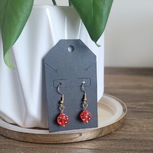 Red Dice Earrings
